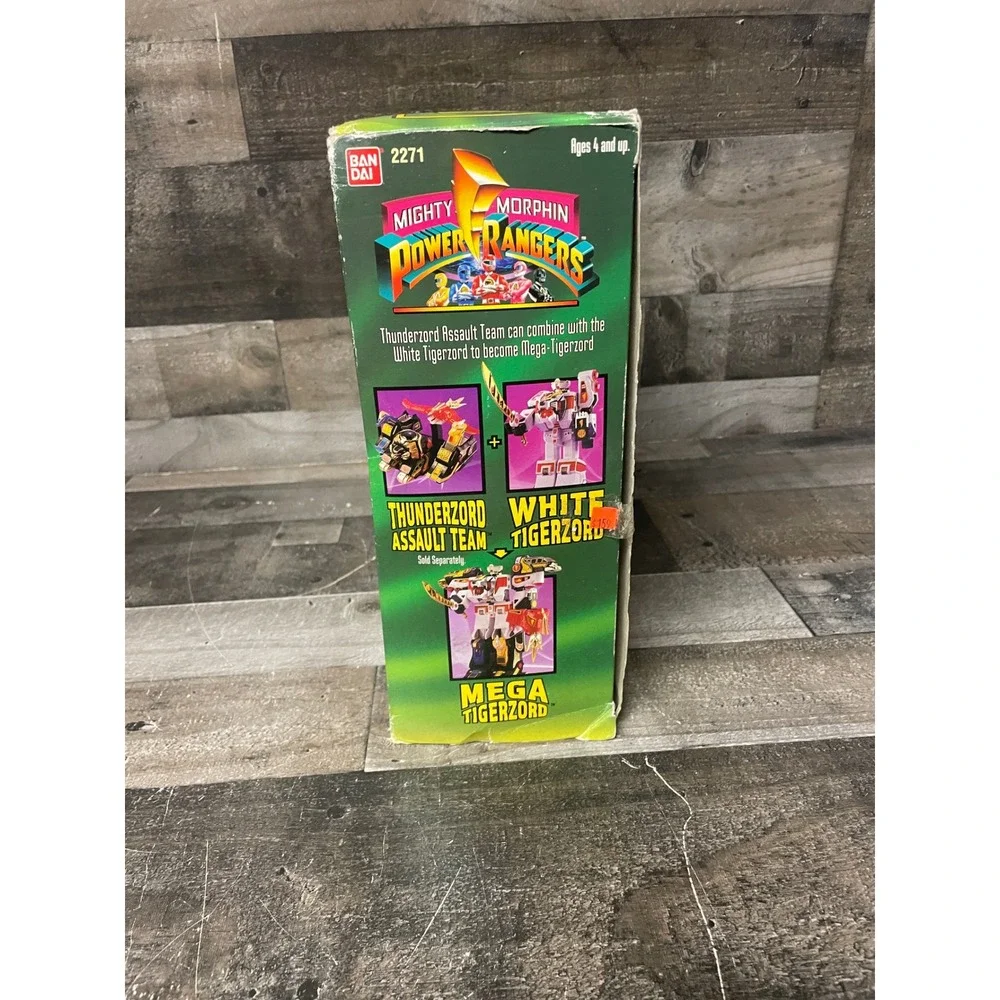 Bandai 1994 Mighty Morphin Power Rangers White Tigerzord White Ranger 2271 Boxed